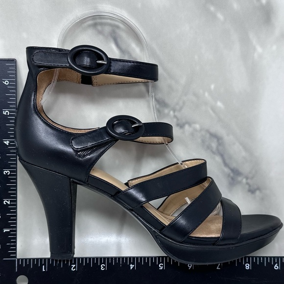Naturalizer Dessie Black Strappy Pump High Heel 8 - Picture 11 of 13